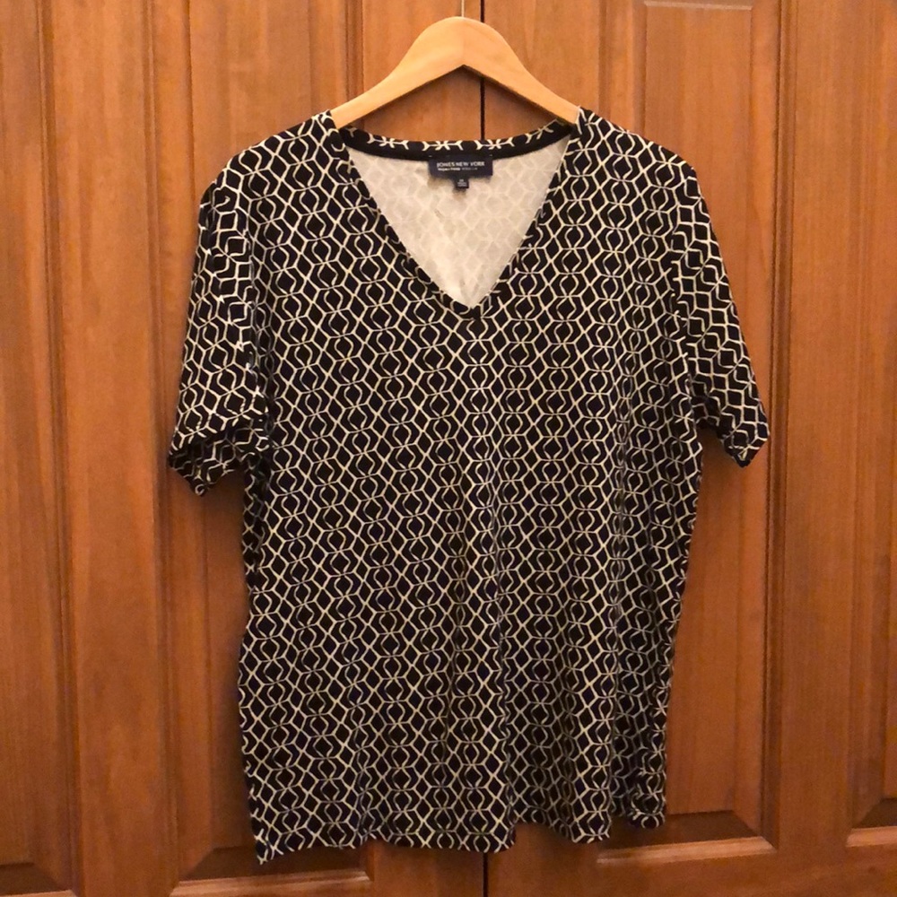 Jones New York signature black tee size 2X